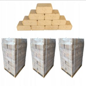 Brykiet Drzewny Dębowy DĄB Do Kominka Pieca 3x 960kg JAKOŚĆ OPAŁ RUF 2880kg