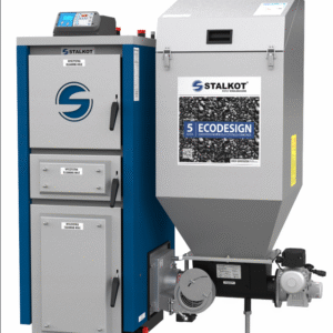 KOCIOŁ PIEC Z PODAJNIKIEM 11 KW do 120 m2 - 5 KLASA EKOGROSZEK ECODESIGN